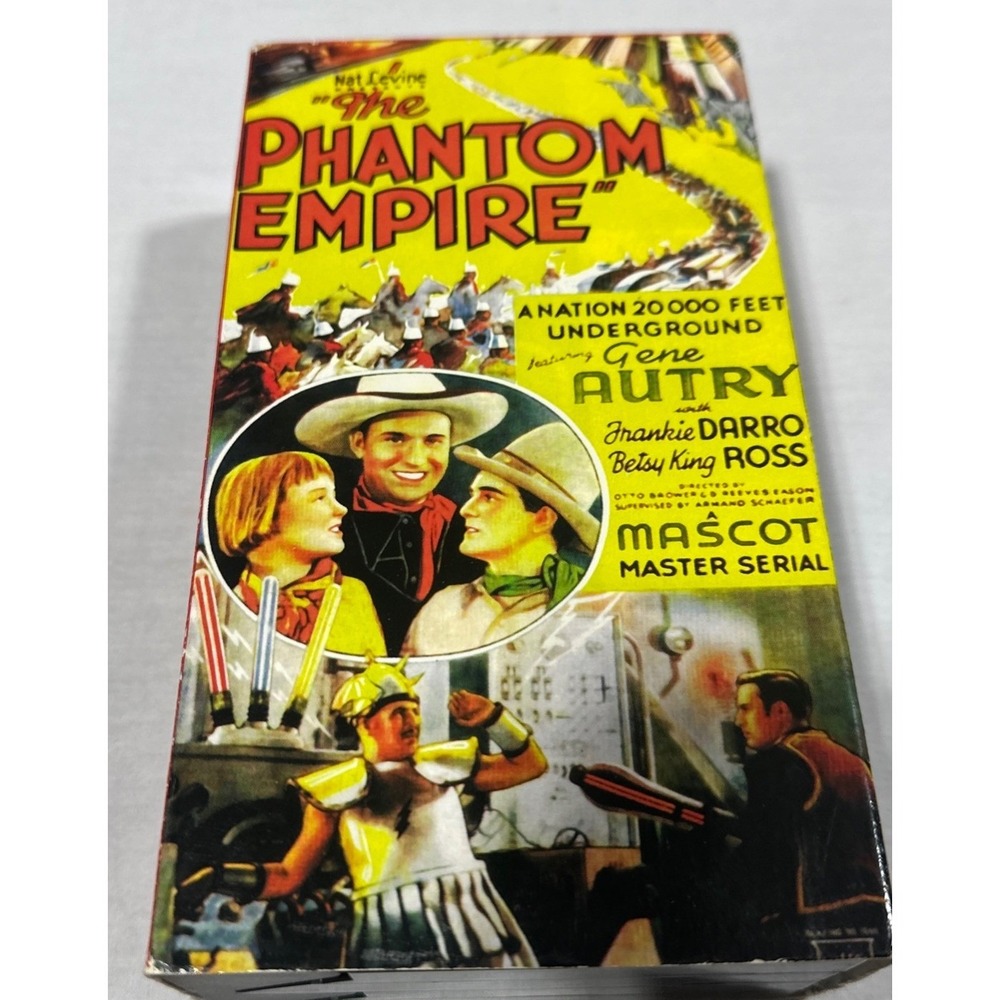 The Phantom Empire VHS Gene Autry Franke Darro Mascot Master Serial Western